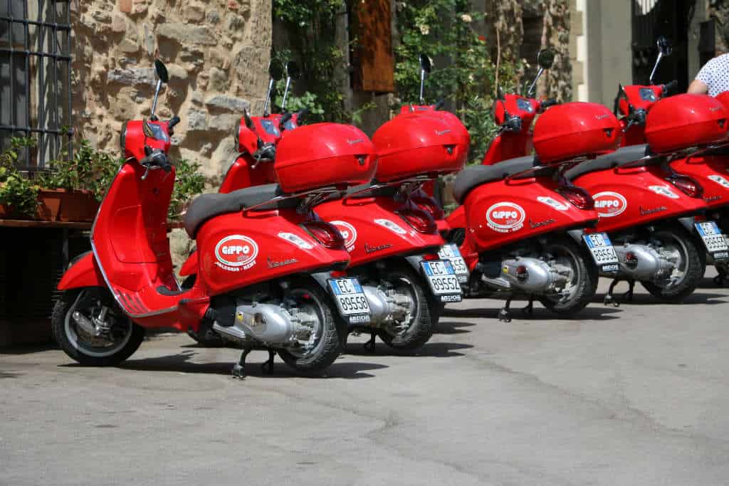 culinair genieten in Chianti vespa tour