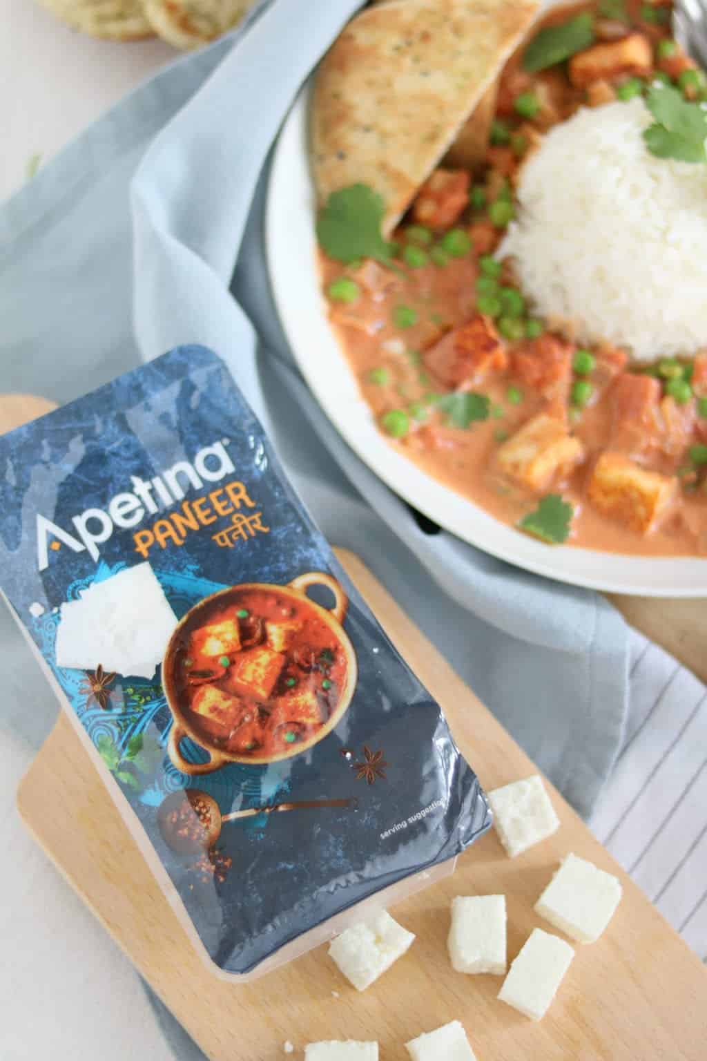 Vegetarische curry met paneer 