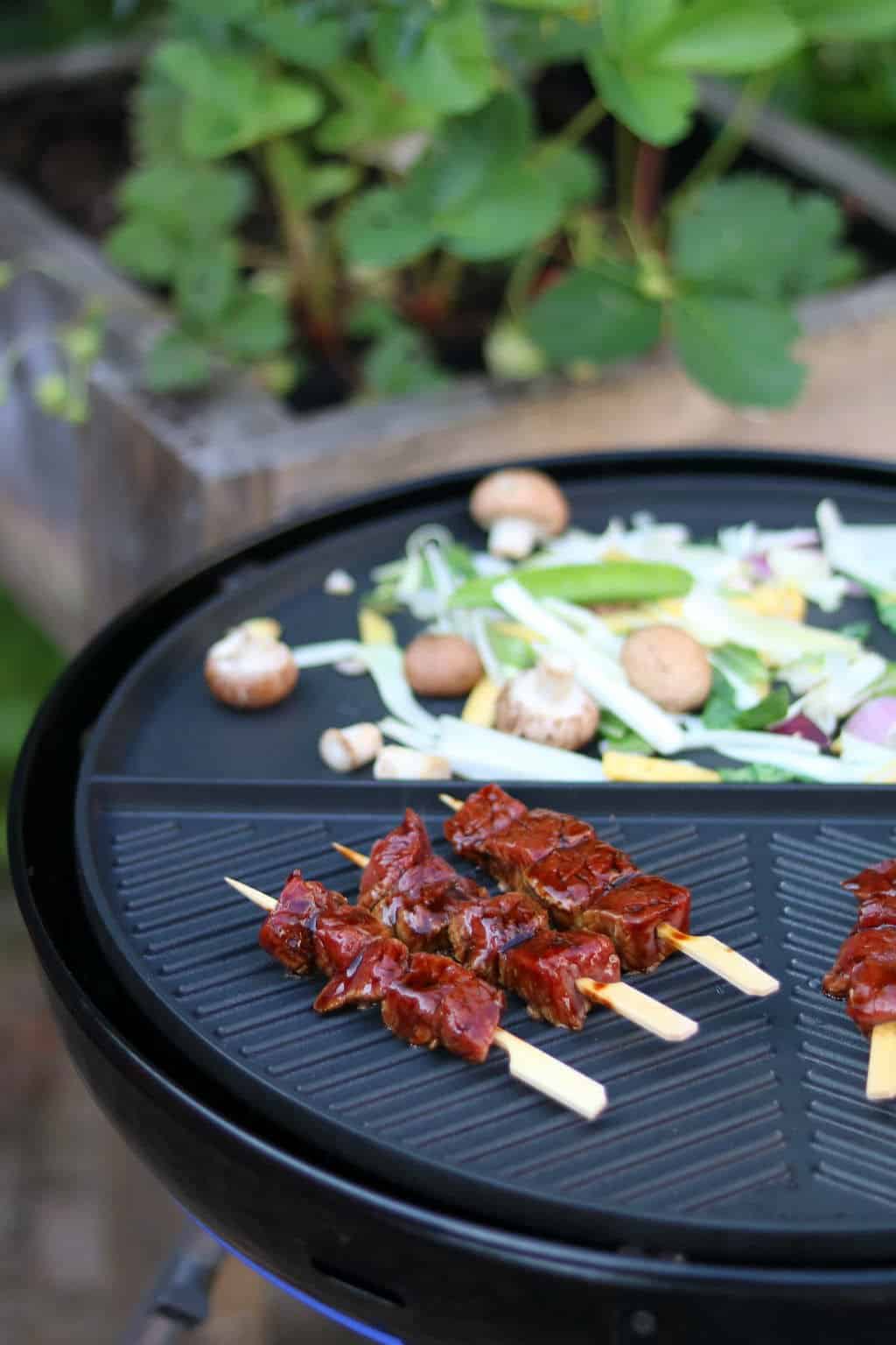 Beef teriyaki spiesjes