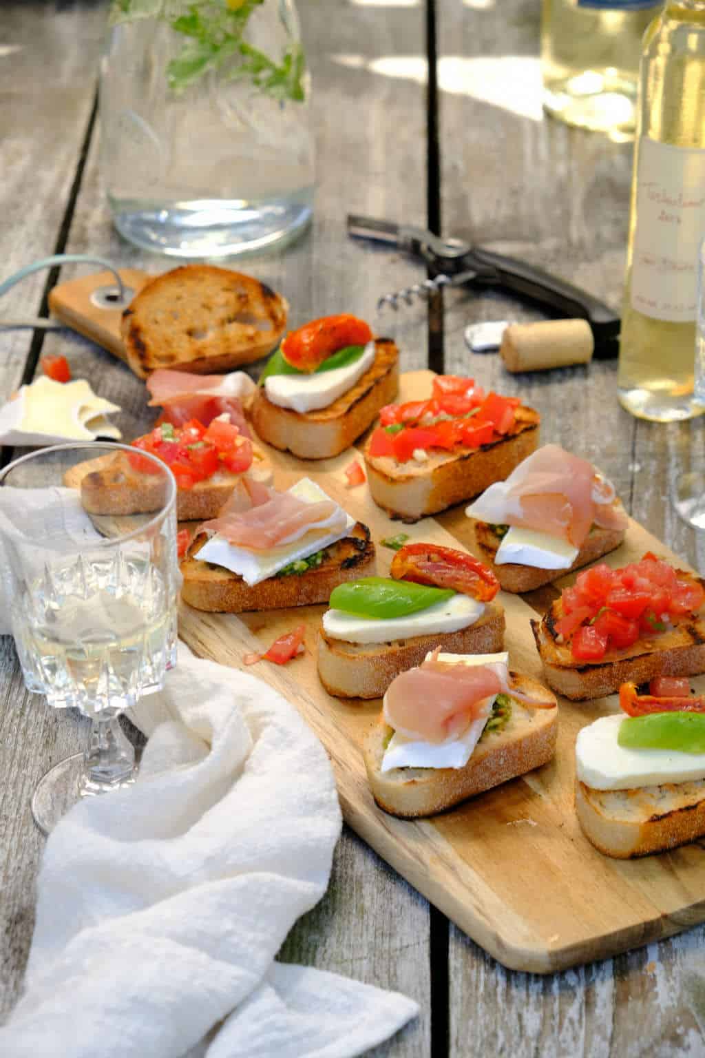 Bruschetta's op de camping