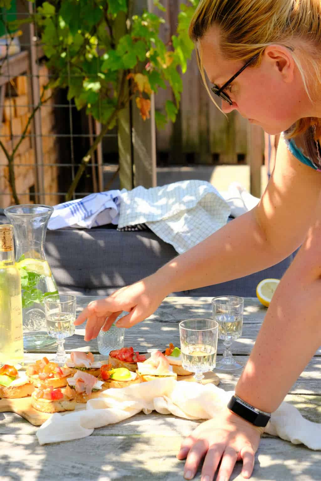 Bruschetta's op de camping
