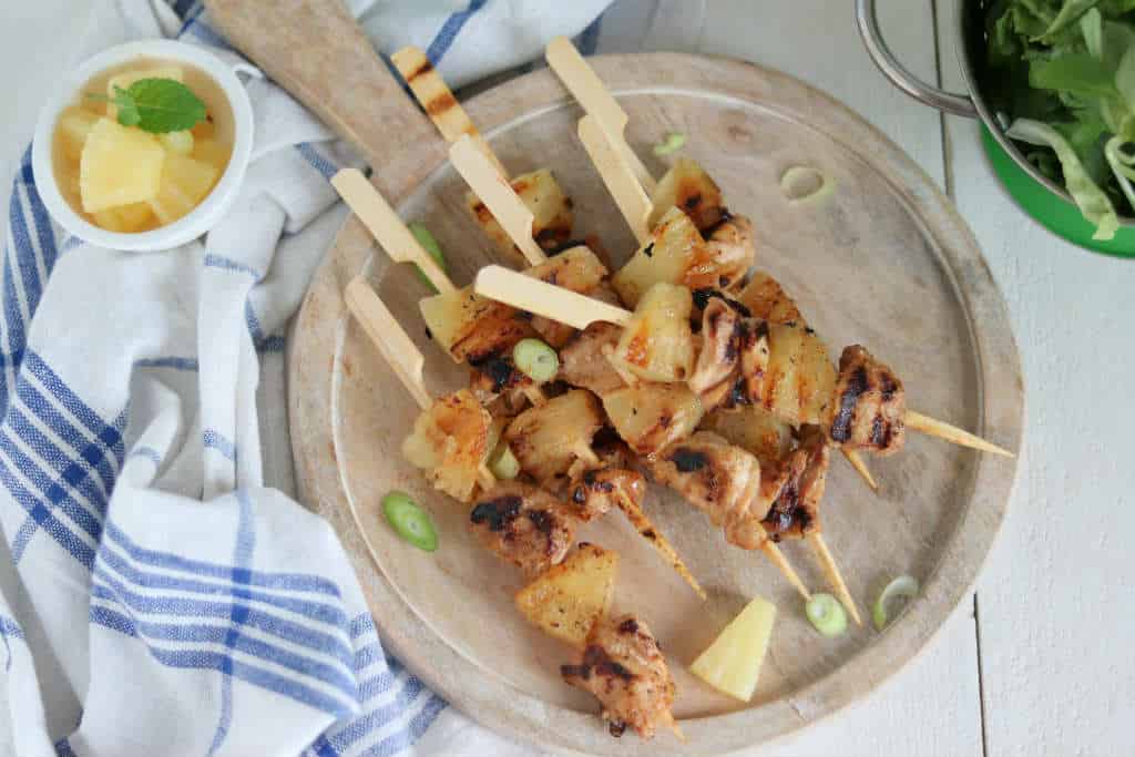 Gemarineerde kip met ananas
