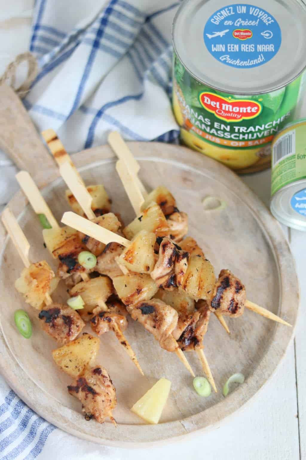 Gemarineerde kip recept met ananas van de bbq 