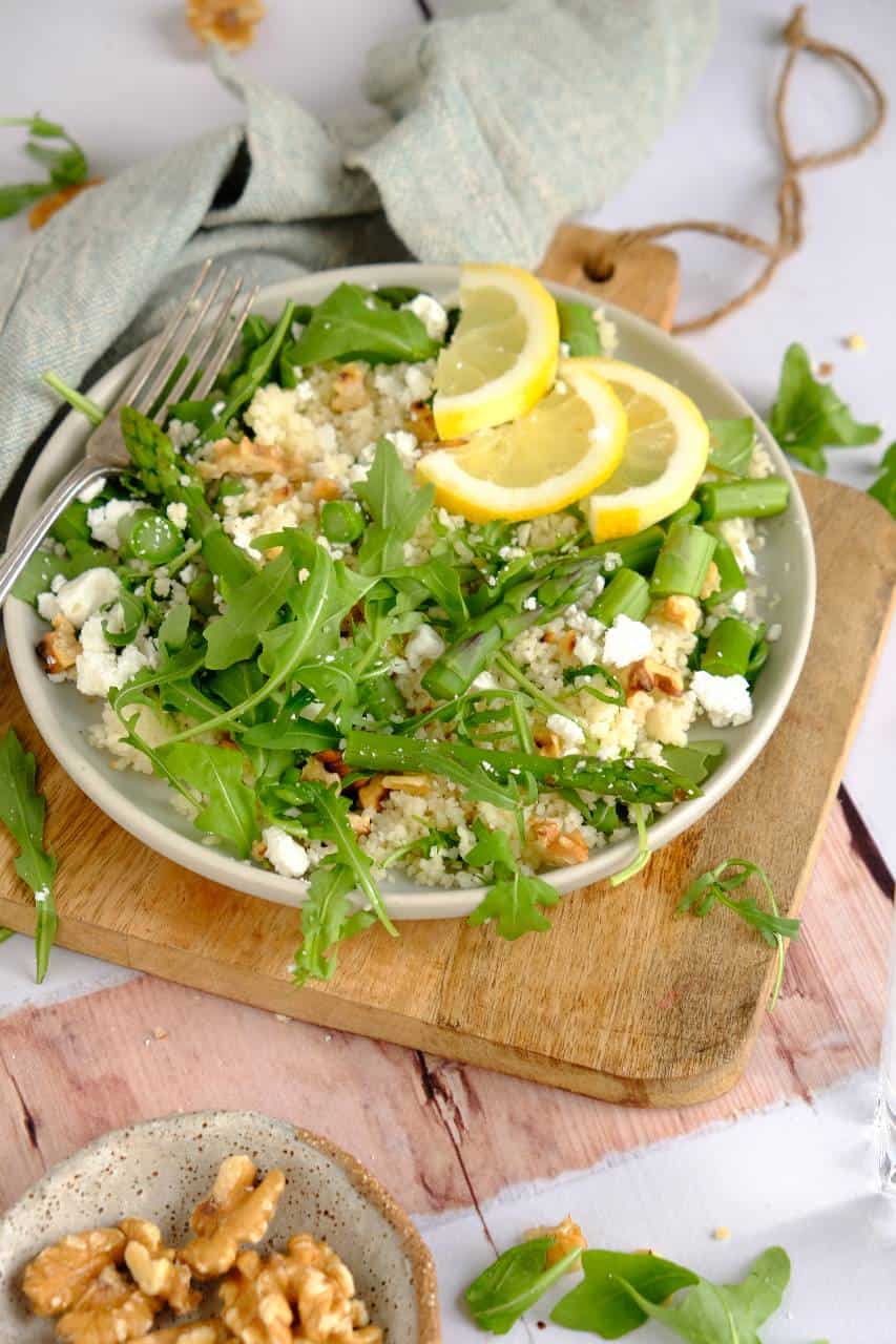 Couscous met groene asperges