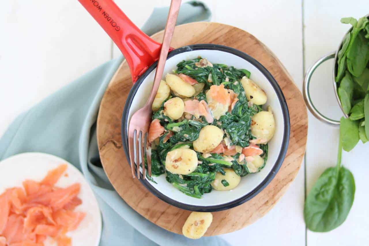 Gnocchi met zalm