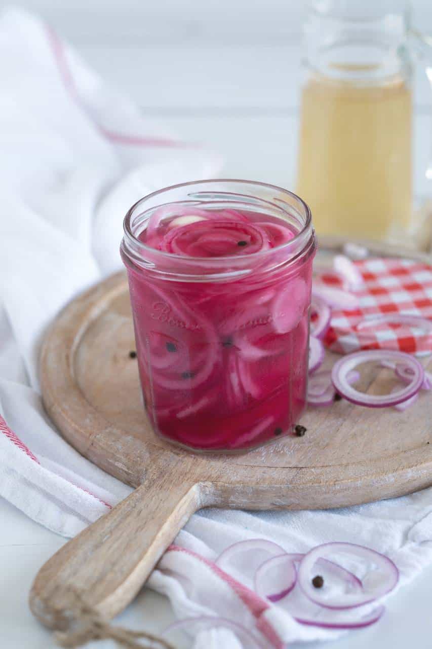 Pickled onion ingelegde rode ui