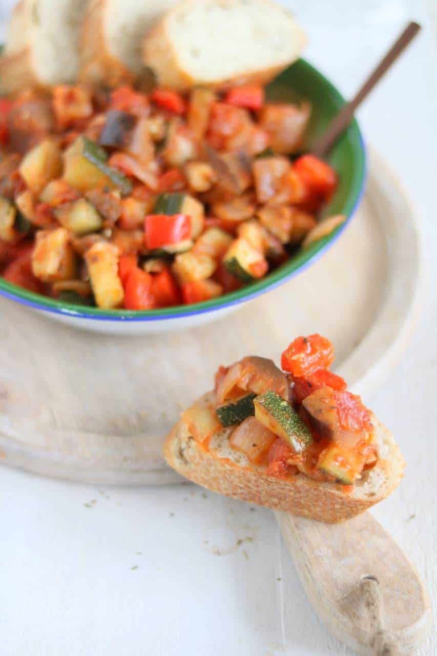 Ratatouille voor op de camping