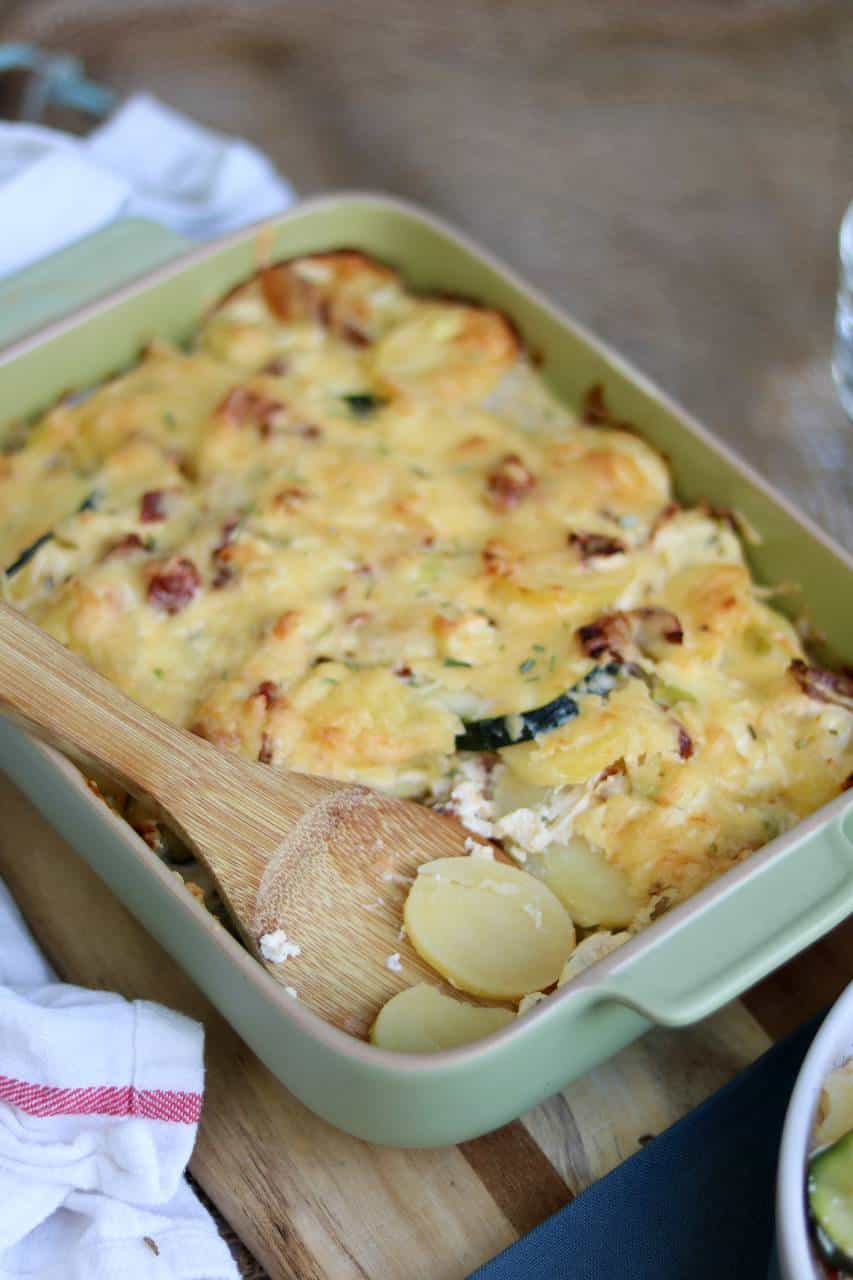 Aardappelgratin met courgette 3a