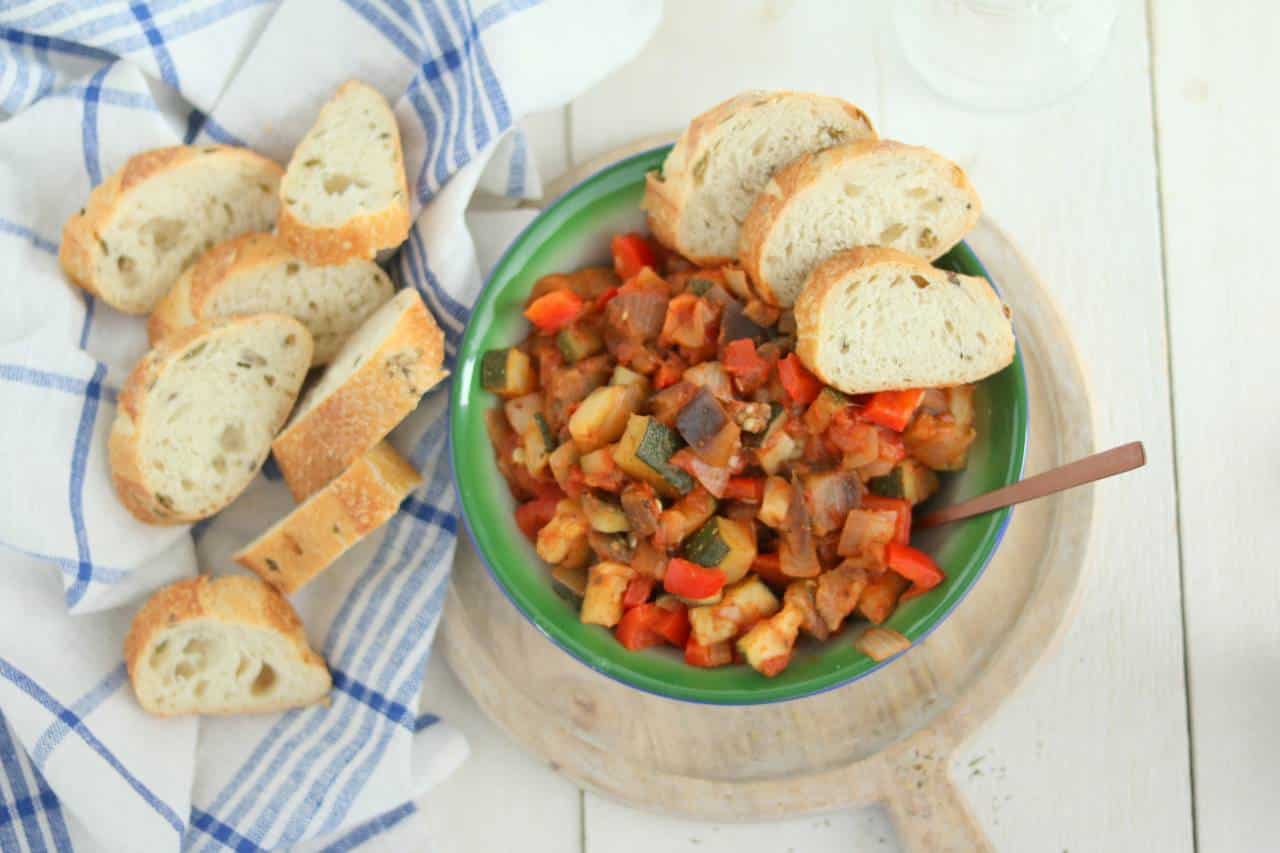 Ratatouille voor op de camping