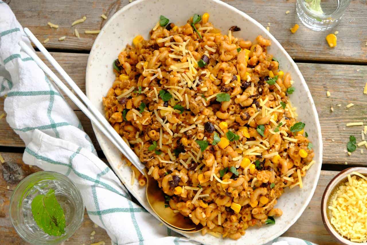 Eenpans taco pasta