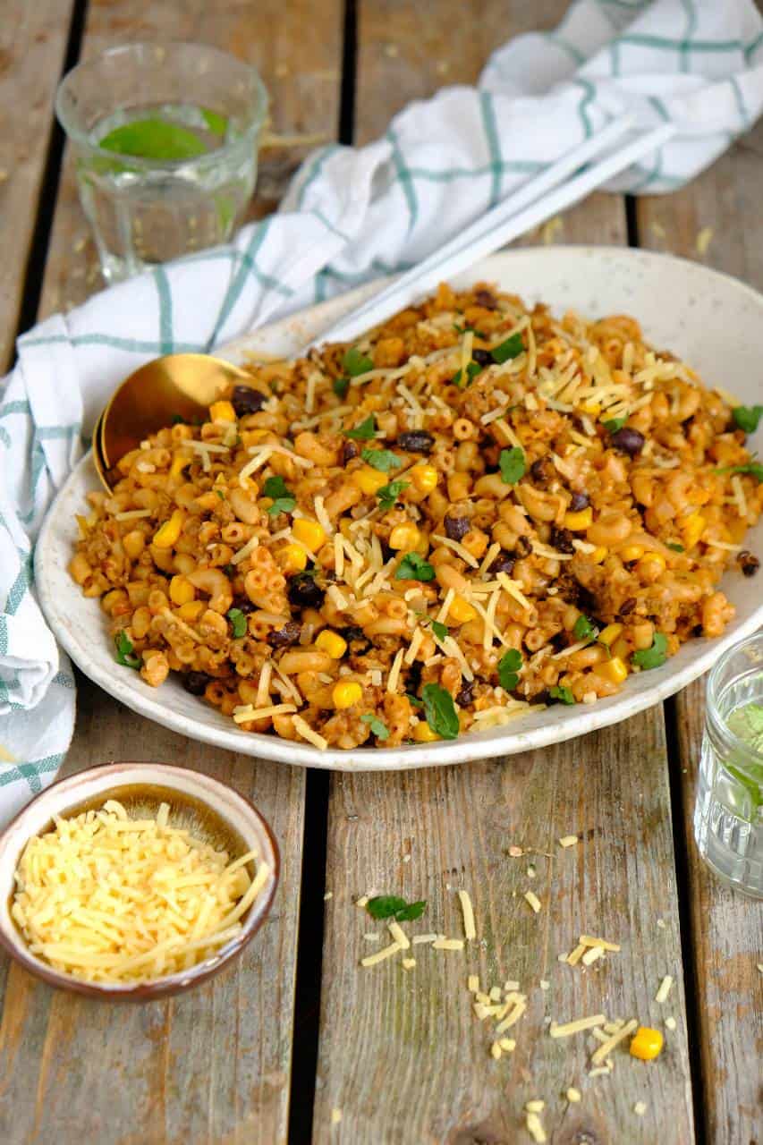 Eenpans taco pasta