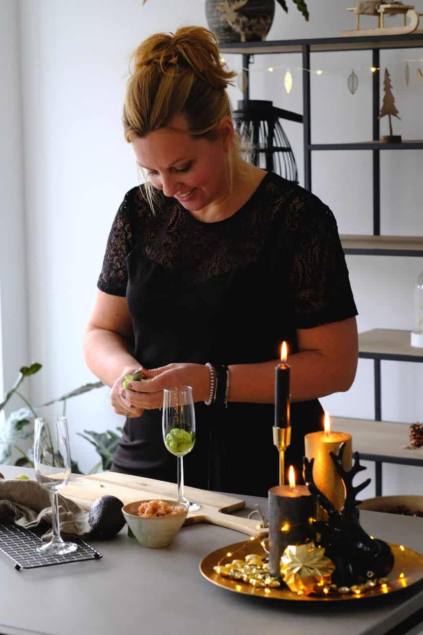 Amuse garnalen in een glaasje 6a