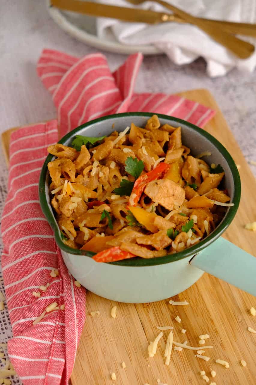 Kip fajitas pasta