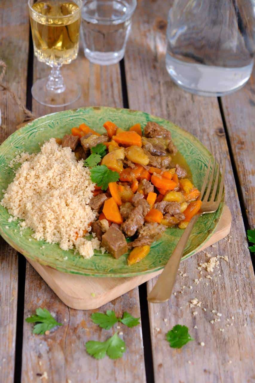 Stoofpot met rundvlees en abrikozen