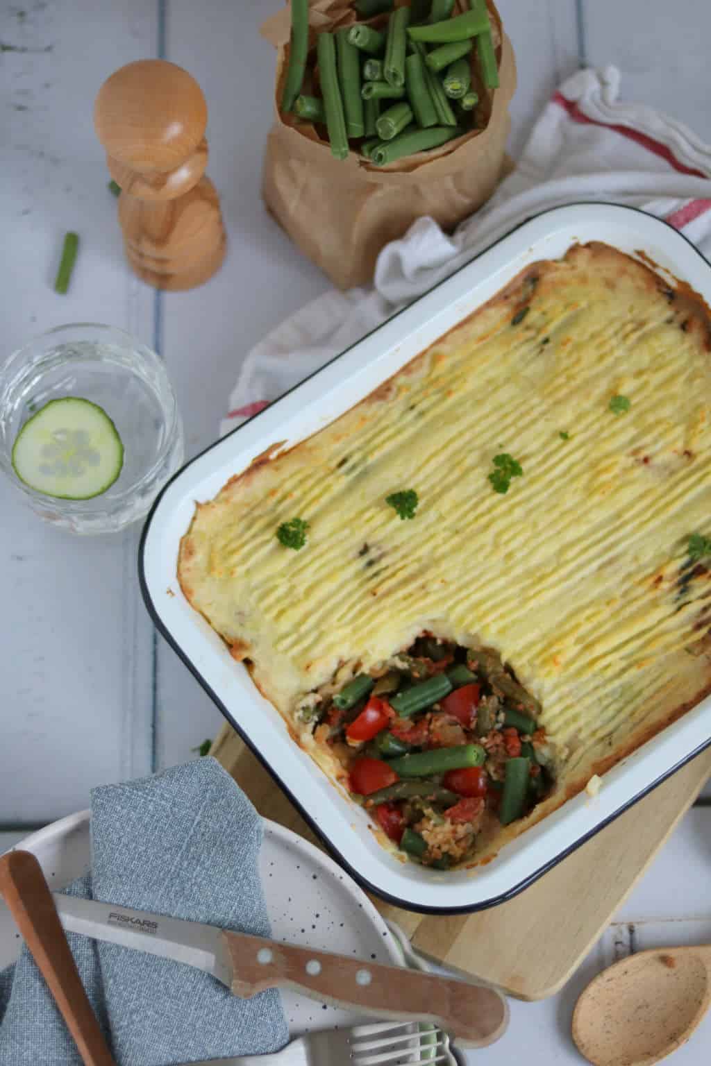 ovenschotel met sperziebonen 2a