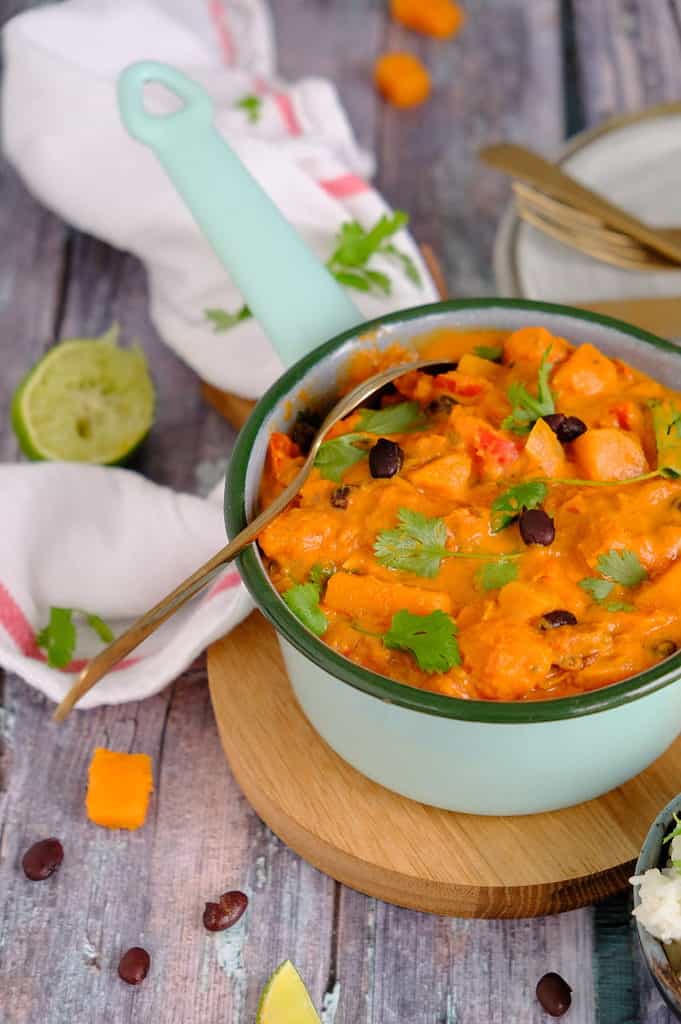 Zoete aardappel stoofpot