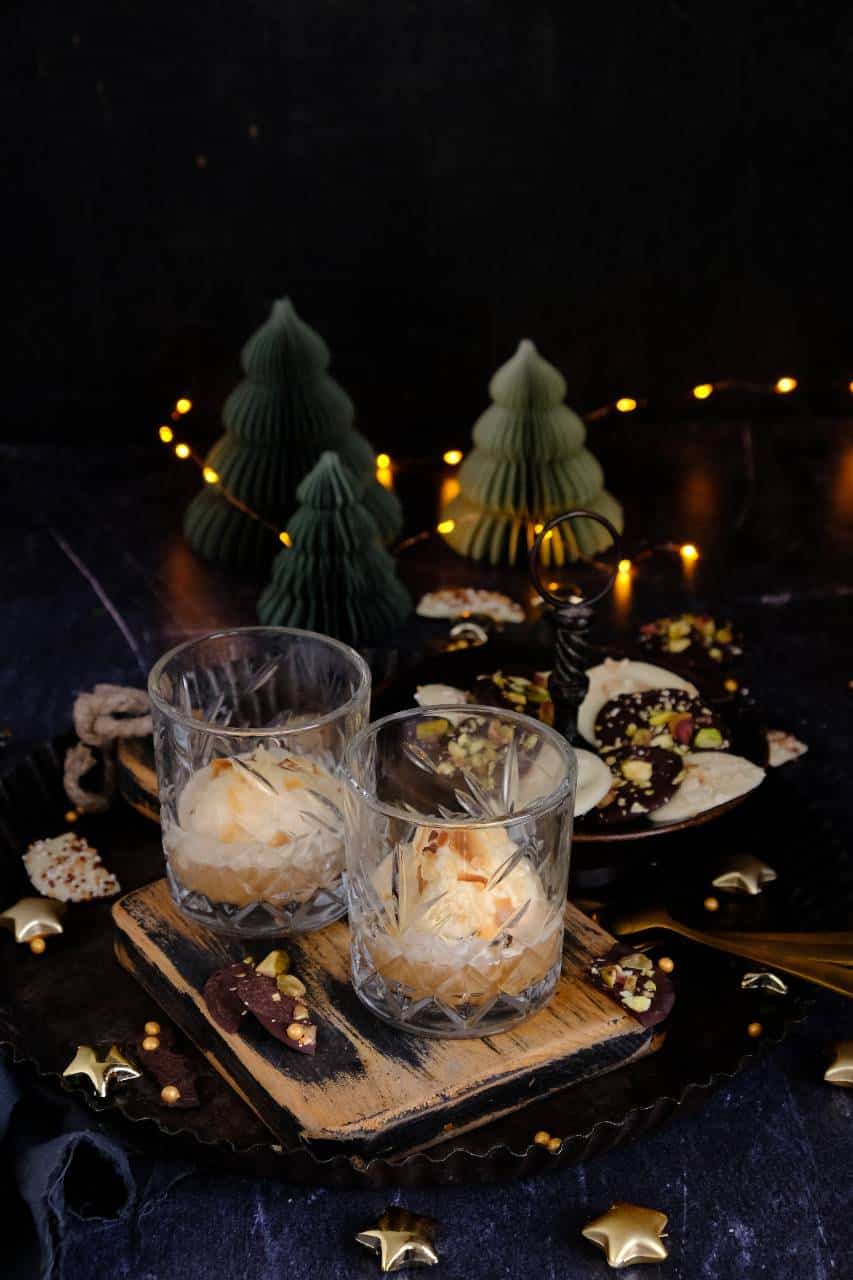 Affogato koffie met ijs