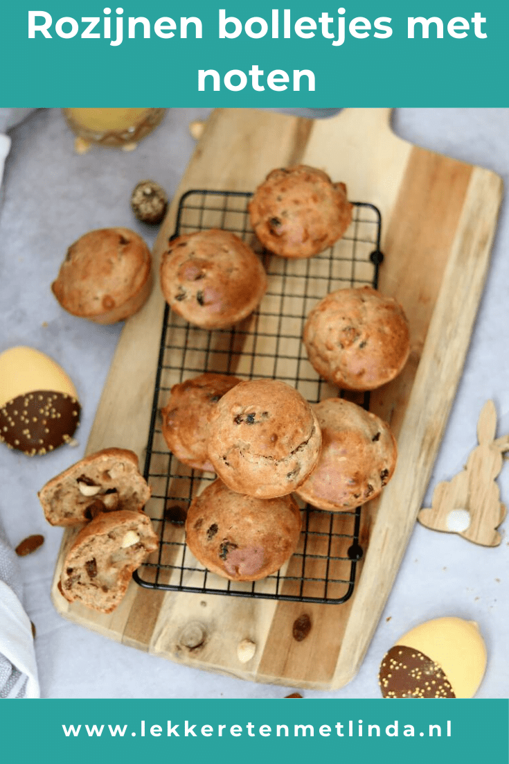 Rozijnen kwarkbolletjes met noten is een heerlijk recept voor het Paasontbijt of Paasbrunch. Het is een zoet en toch gezond recept. Leuk om met kinderen te maken. #kwarkbolletjes