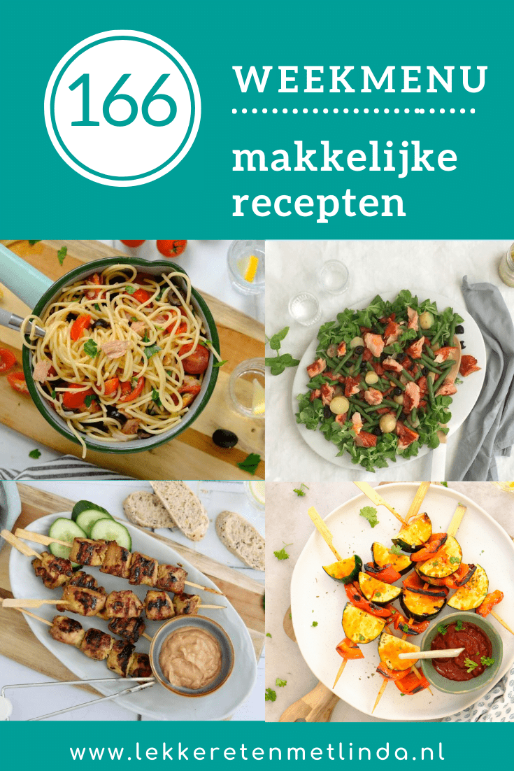 Weekmenu recepten voor het hele gezin