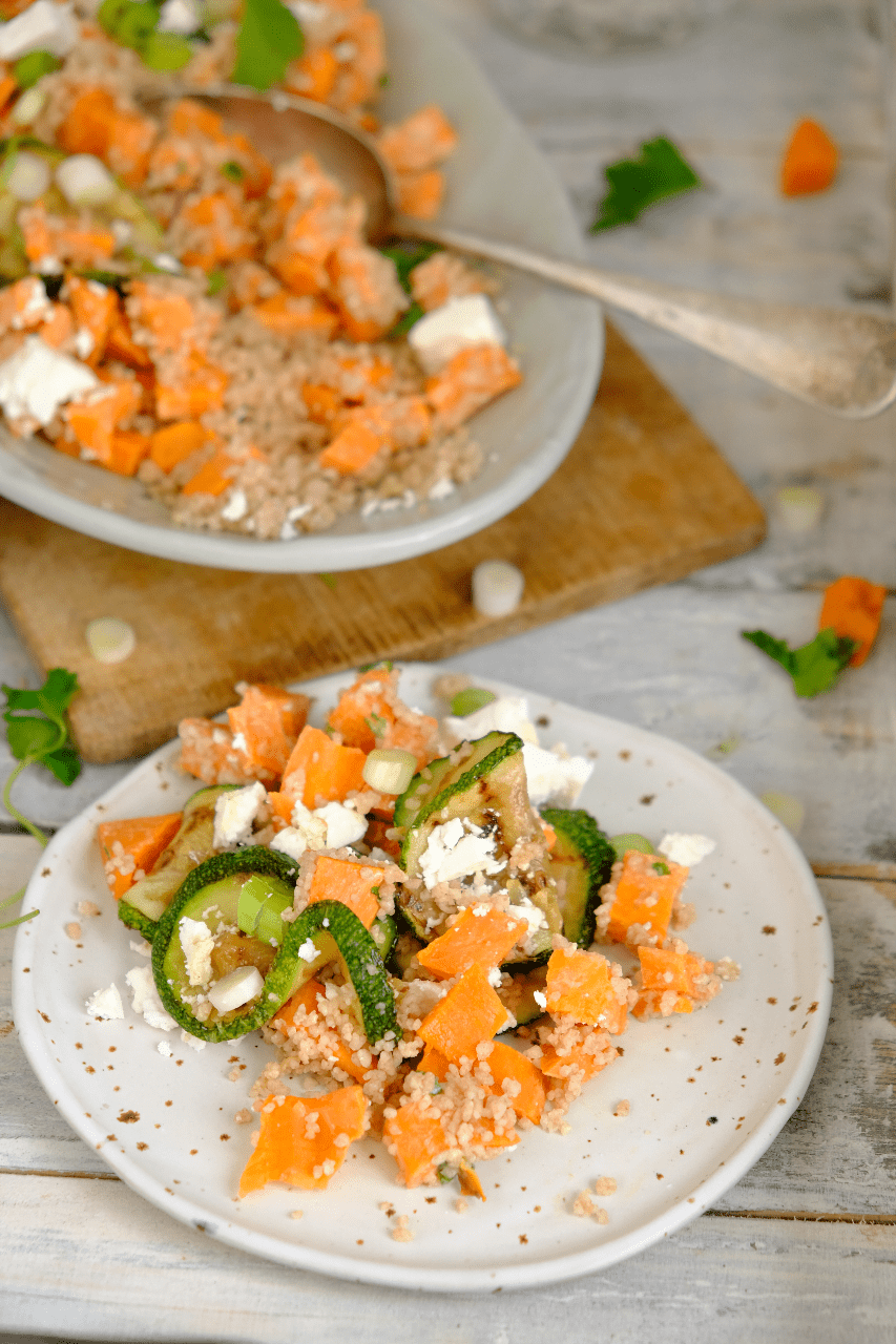 Zoete aardappel salade