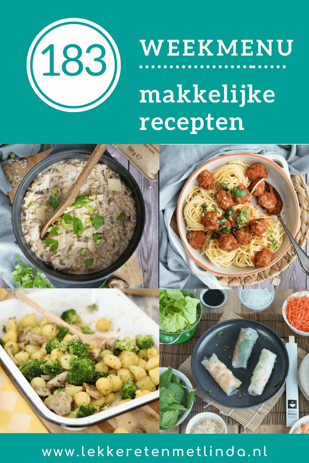 Weekmenu 183 inspiratie voor het avondeten