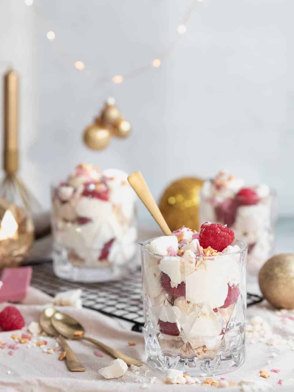 Eton Mess, kerst dessert. Makkelijk toetje voor kerst.