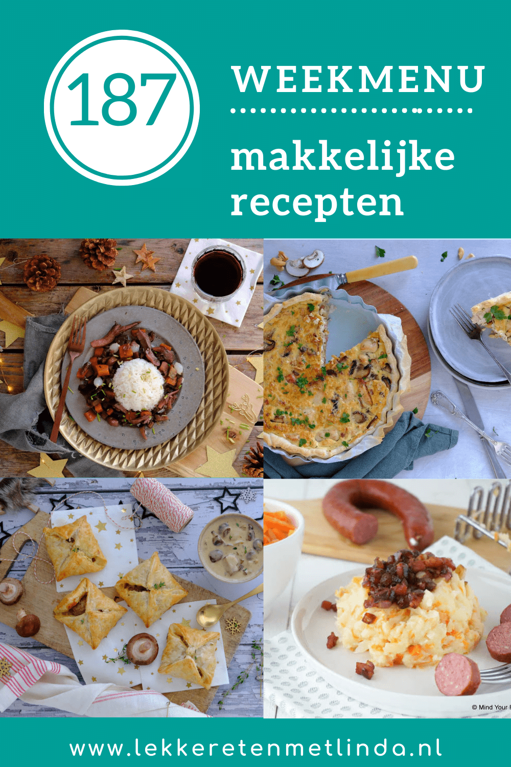 Weekmenu 187 makkelijke recepten voor het avondeten