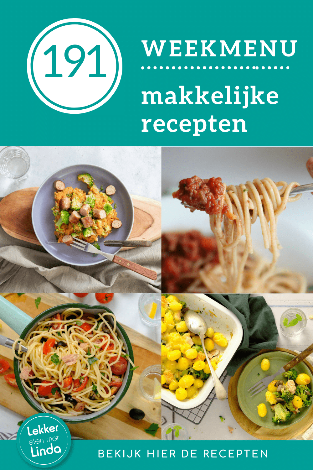 Avondeten recepten uit weekmenu 191