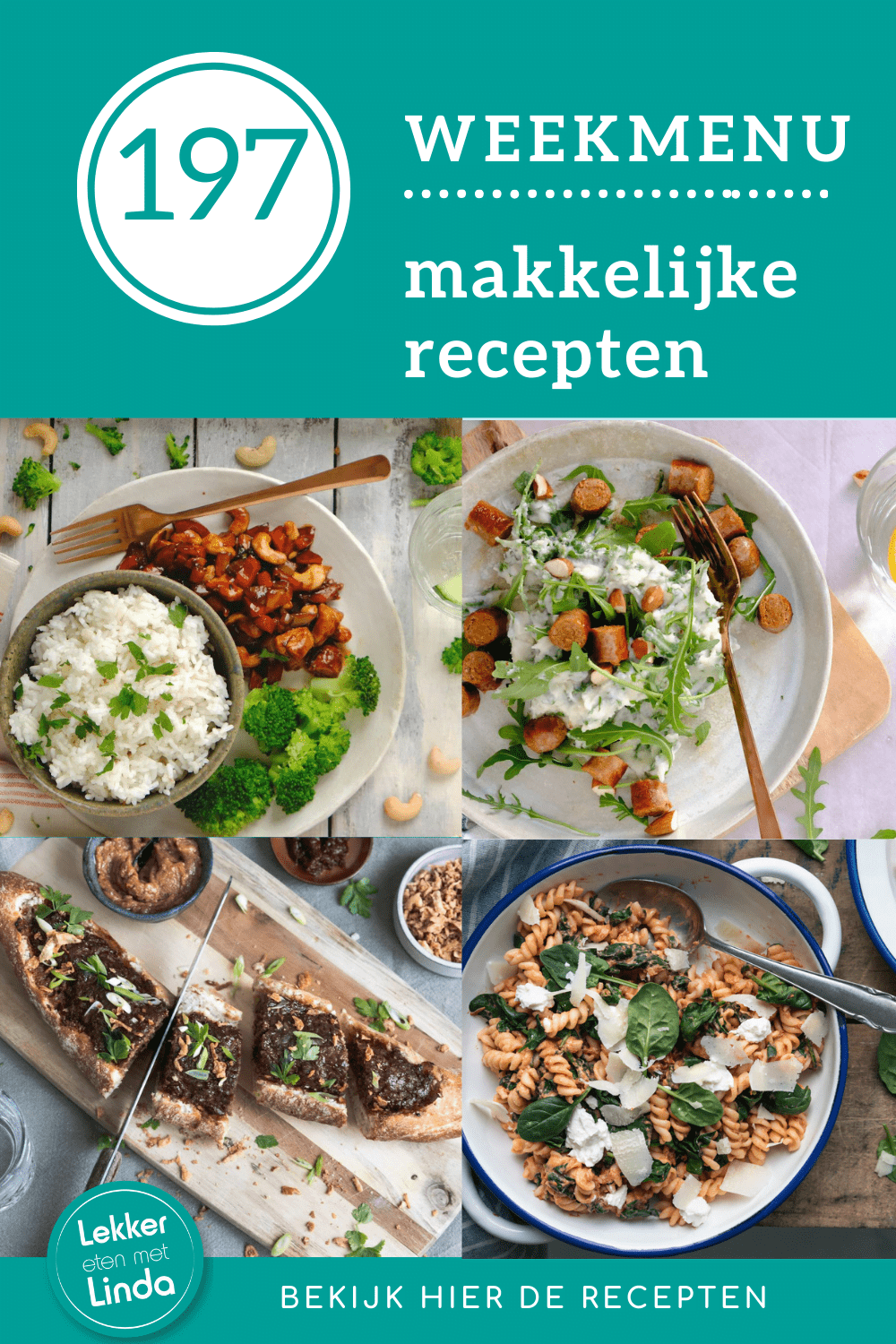 Weekmenu makkelijke recepten voor het avondeten 197