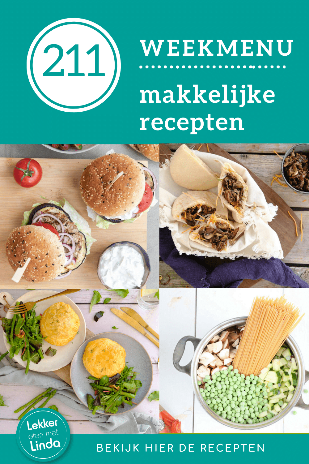 Weekmenu recepten voor het avondeten 211