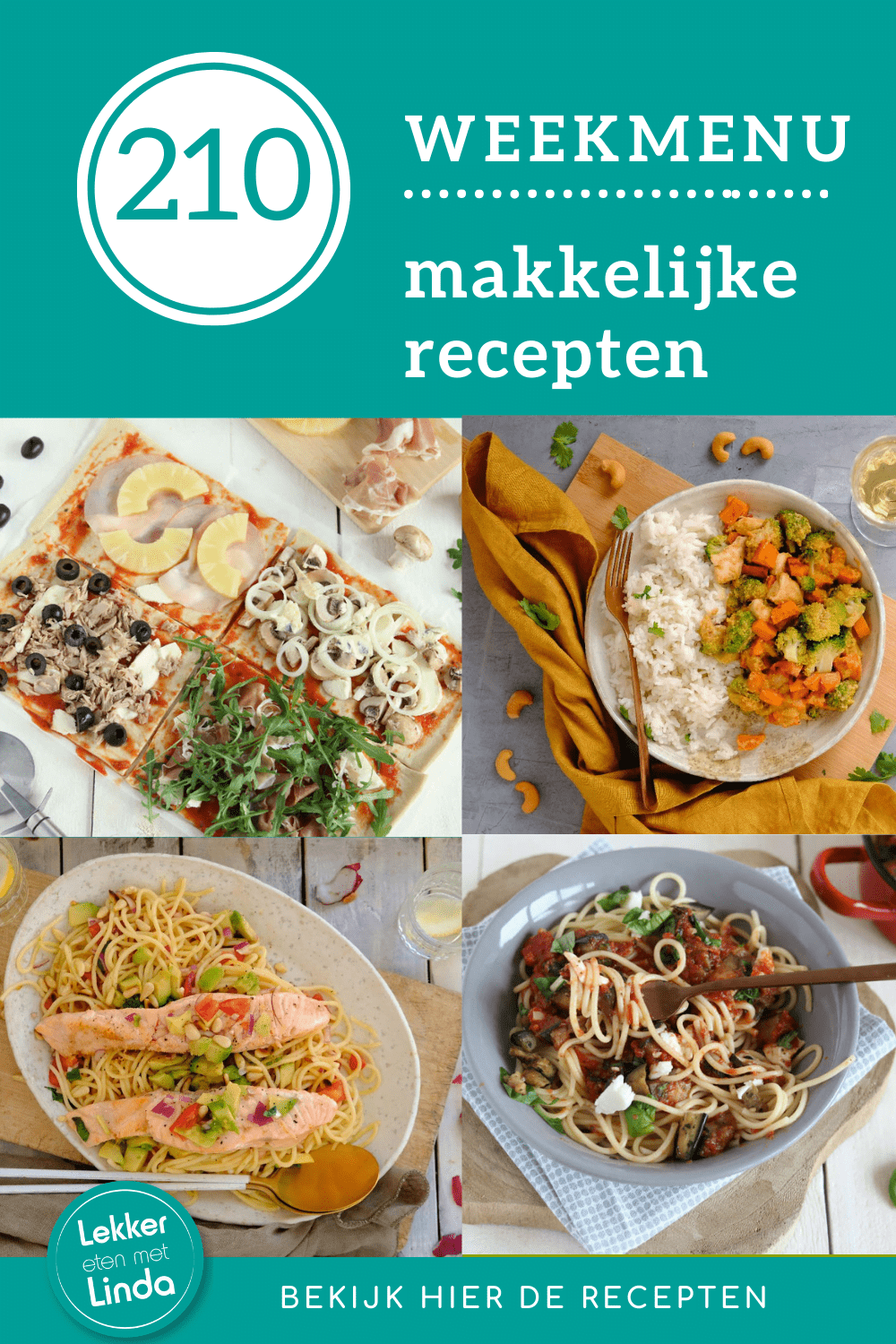 Weekmenu recepten, inspiratie voor het avondeten deze week