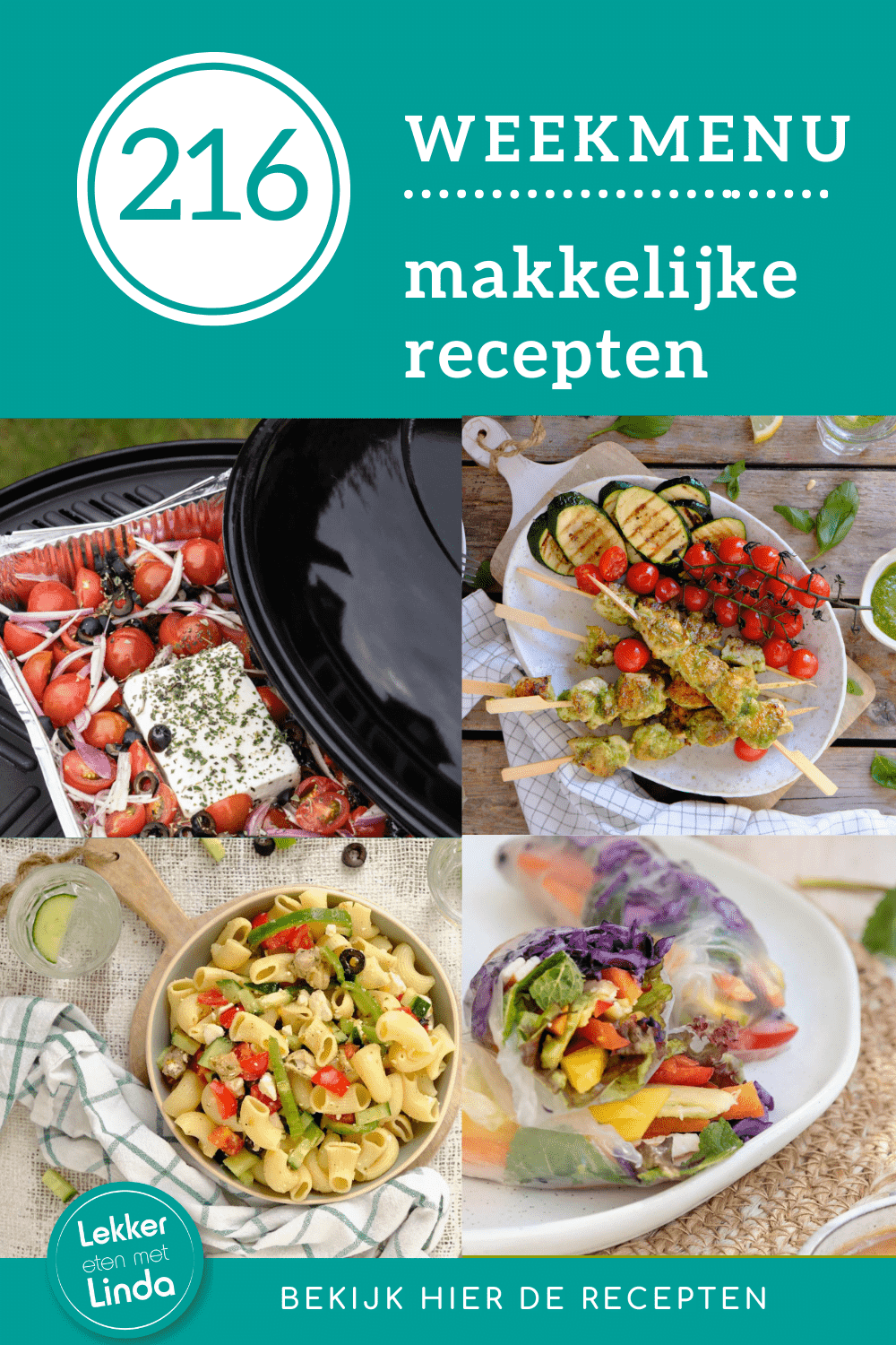 Weekmenu recepten ideeen voor het avondeten