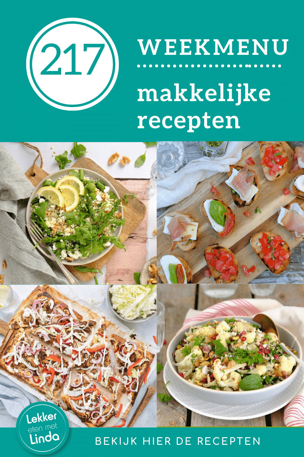 Weekmenu recepten inspiratie voor het avondeten