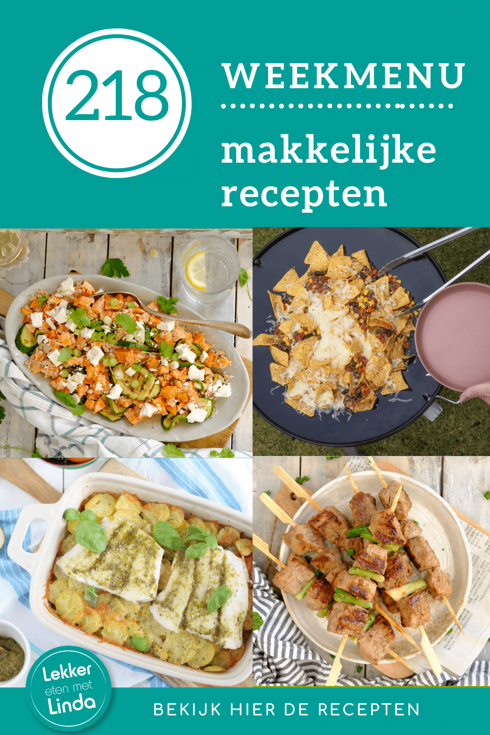Weekmenu recepten ideeen voor het avondeten