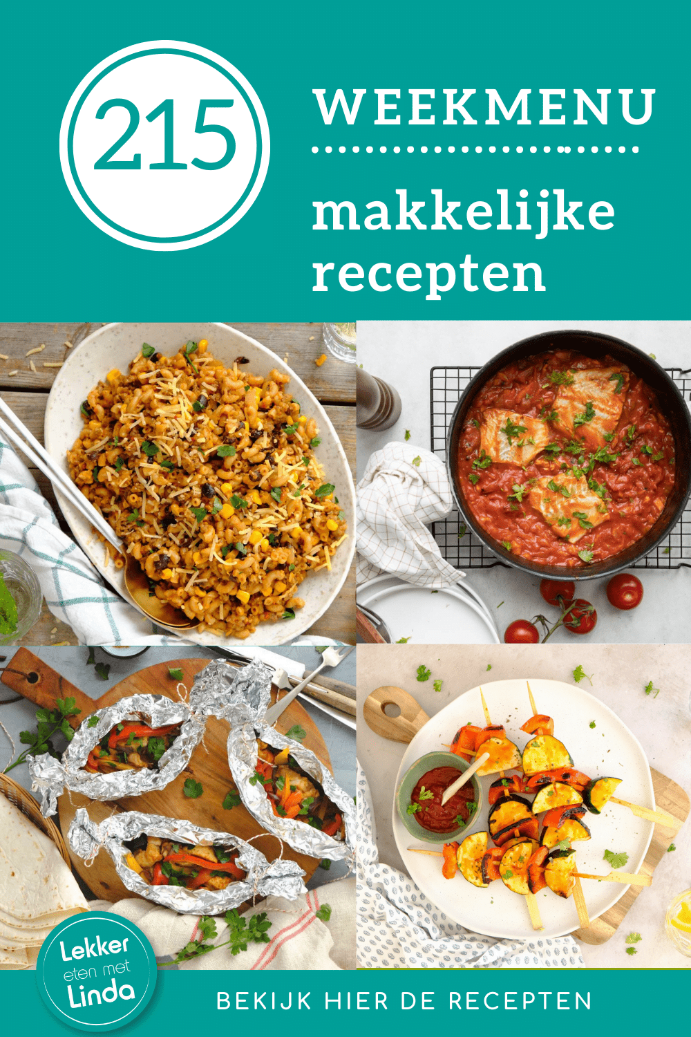 Weekmenu recepten inspiratie voor het avondeten
