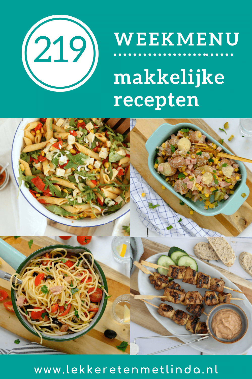 Weekmenu recepten ideeen voor het avondeten