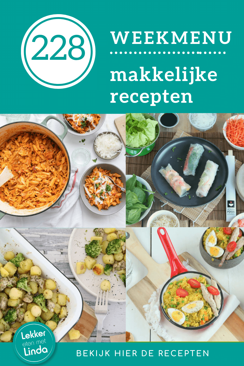 Weekmenu makkelijke recepten 228