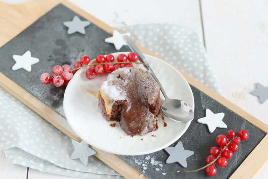 Dessert kerst lava cake