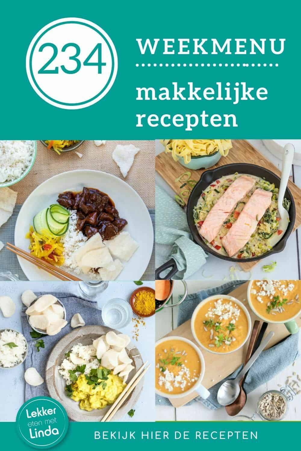 Weekmenu recepten wat eten we vandaag 234
