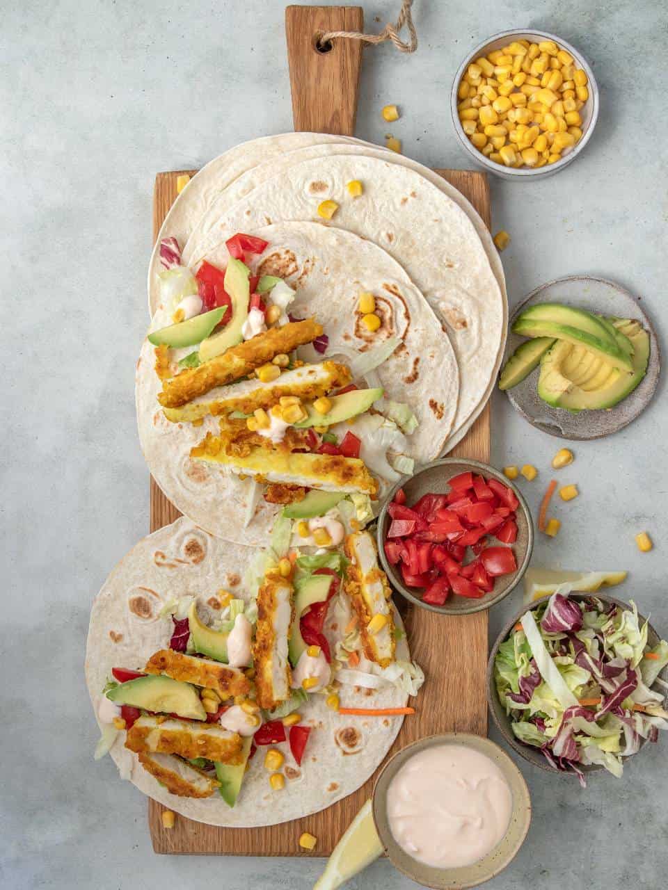 Krokante kip wrap 