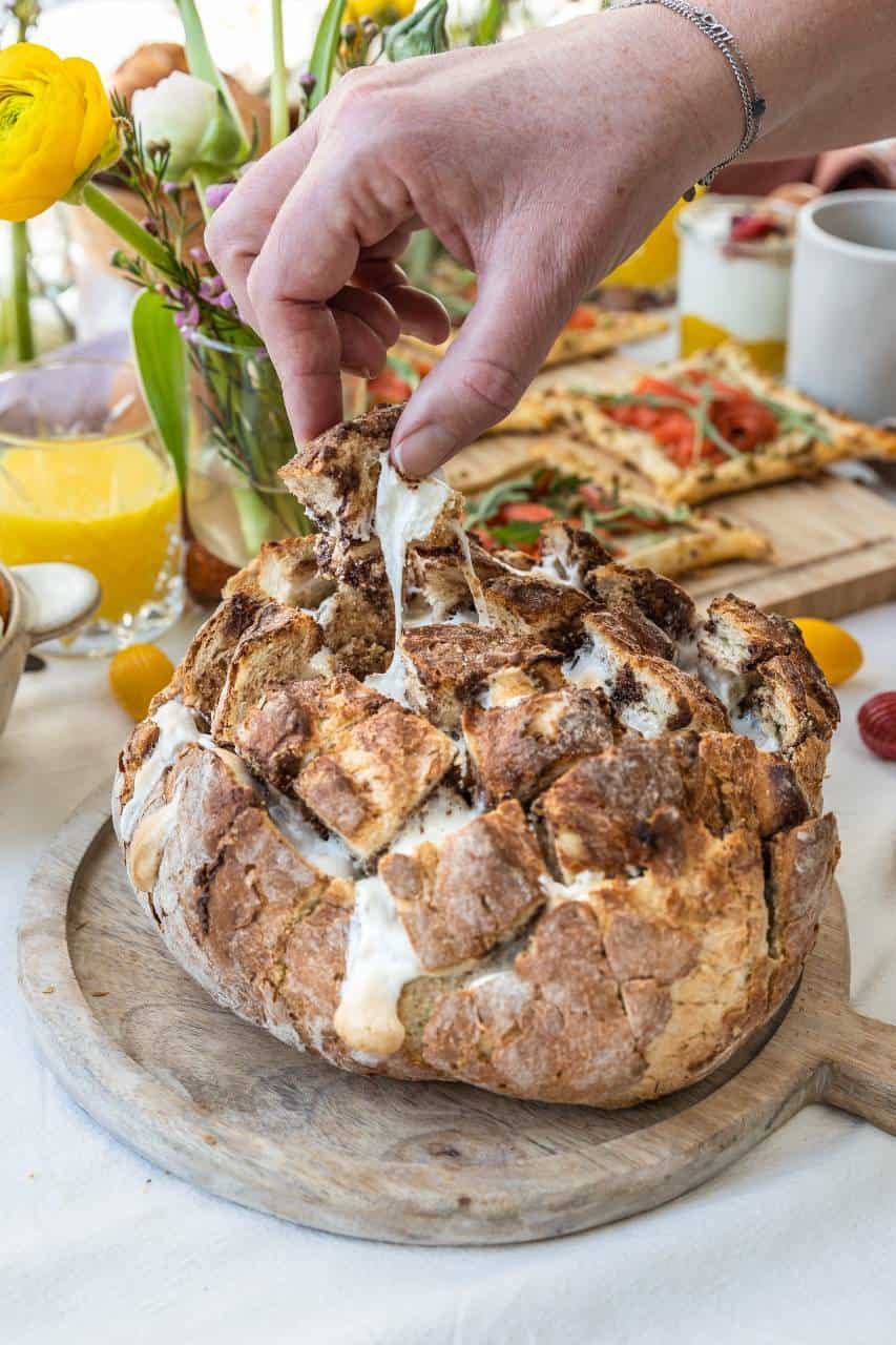 's mores plukbrood voor Paasbrunch