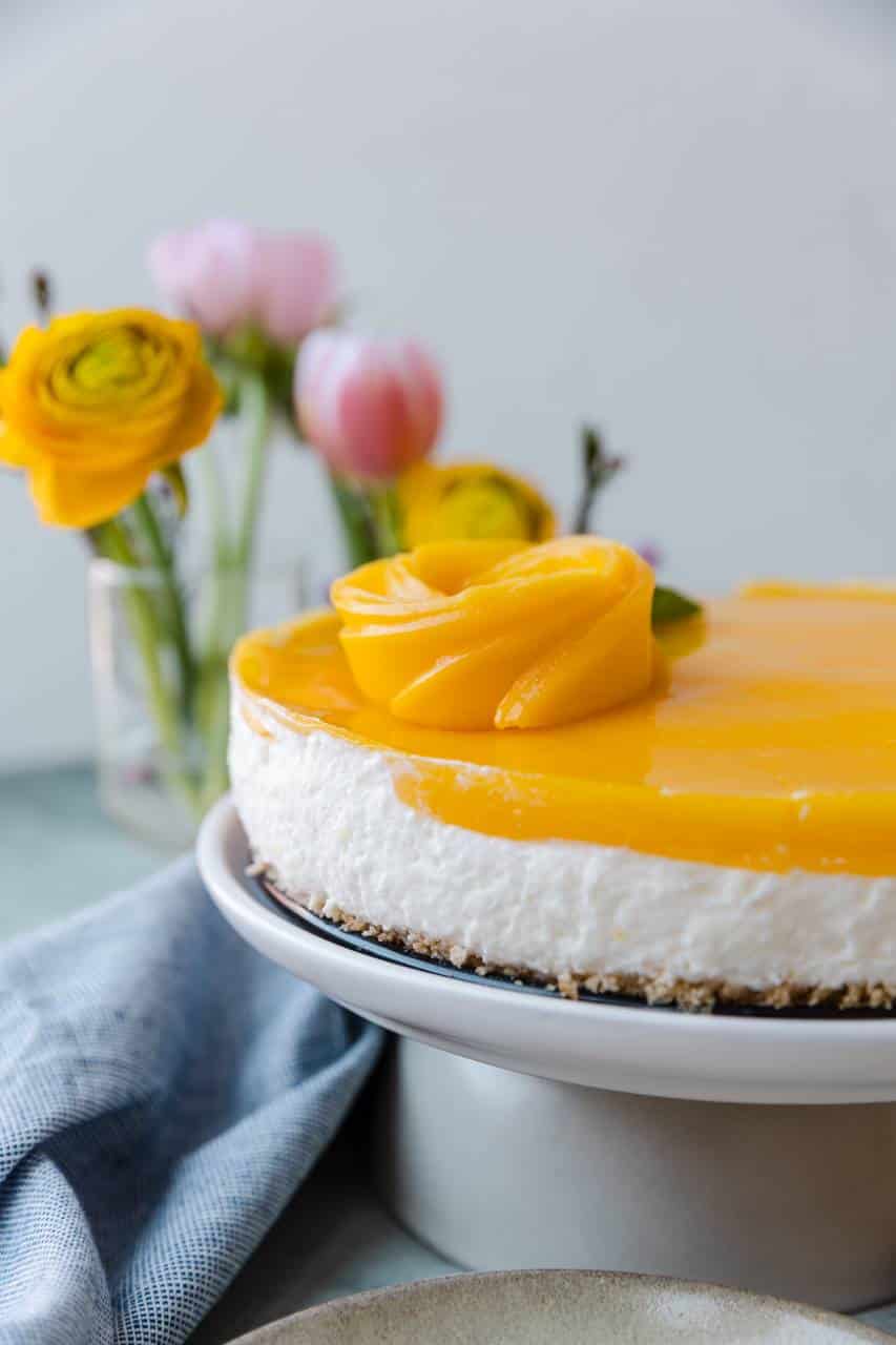 Kwarktaart met mango