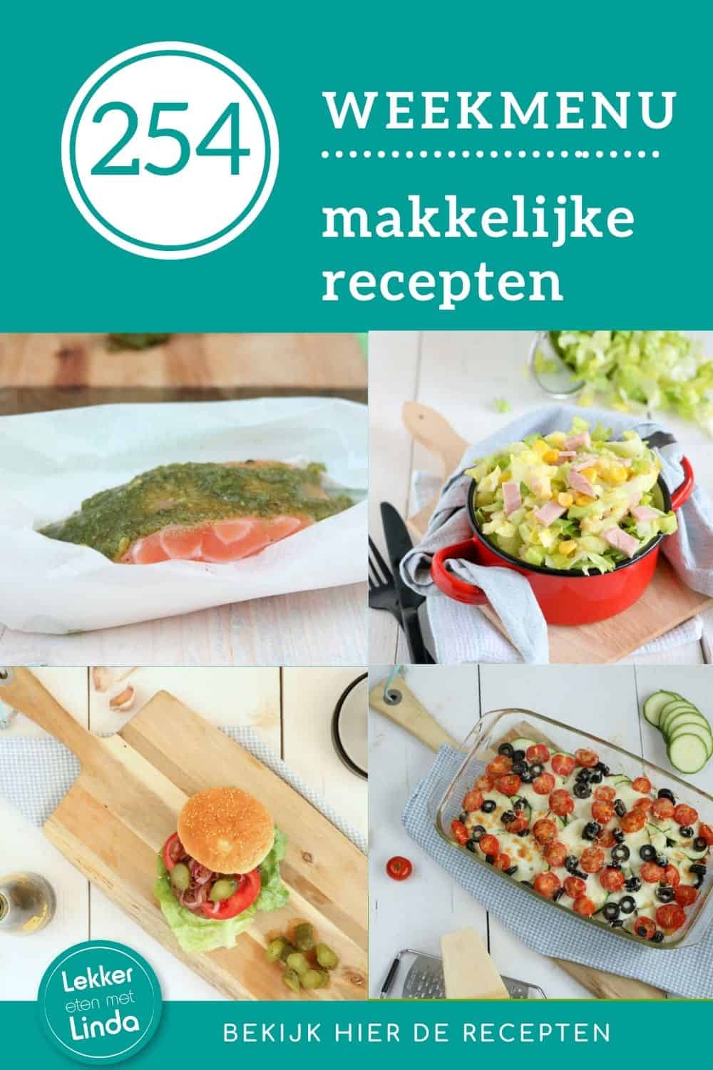 Weekmenu gezonde recepten 253