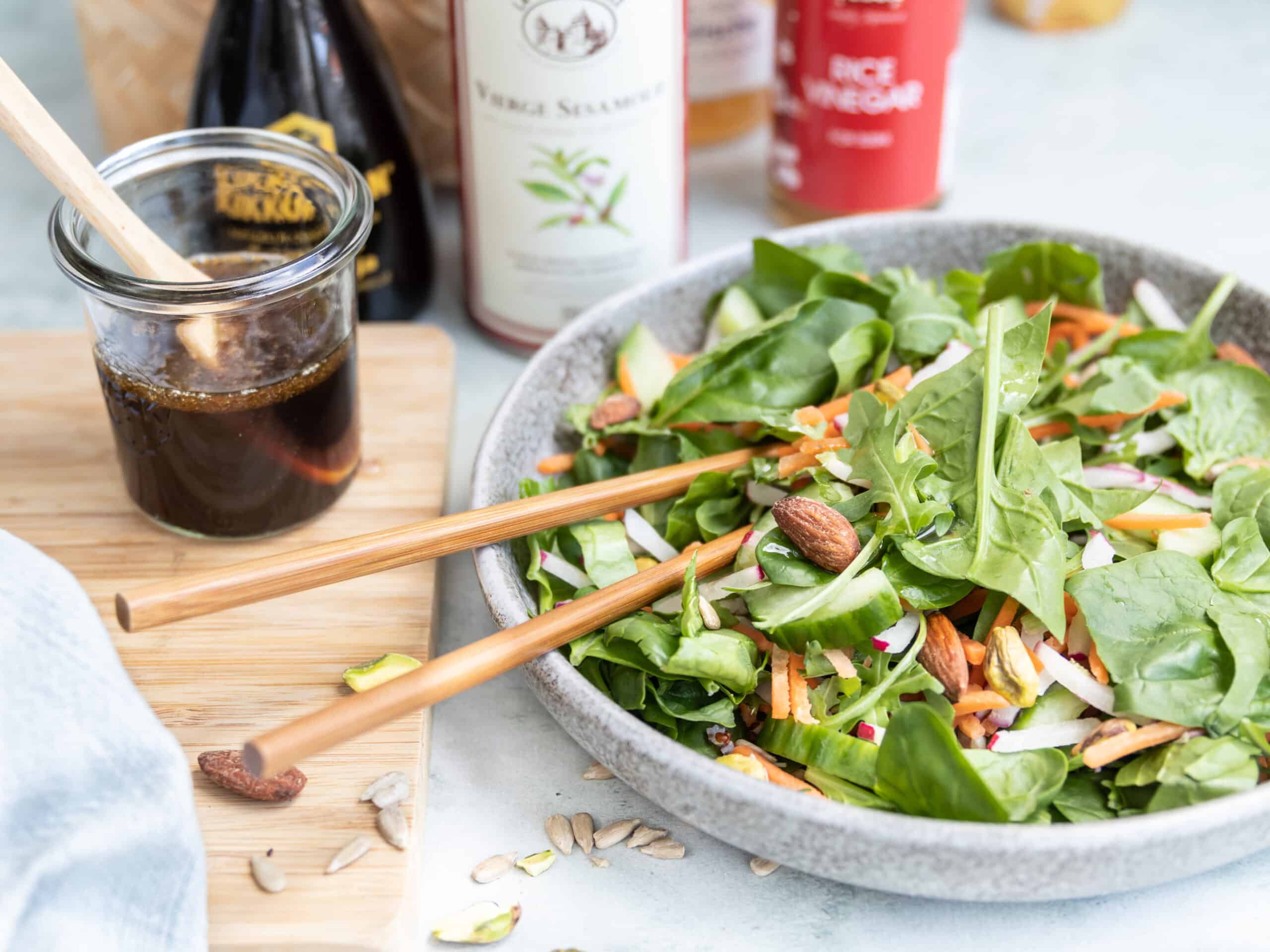 Aziatische dressing maken