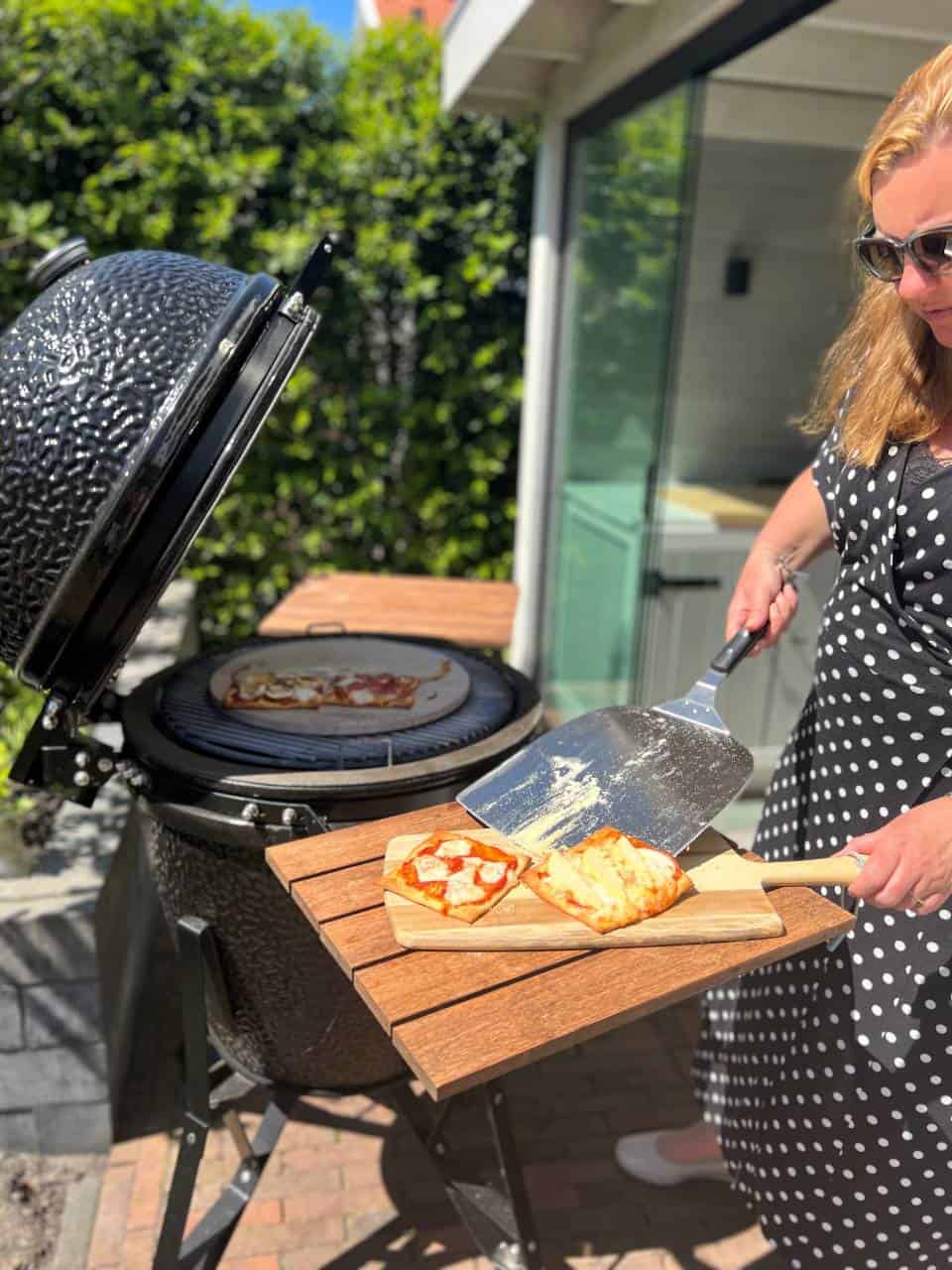 Pizza schep voor pizza van de bbq