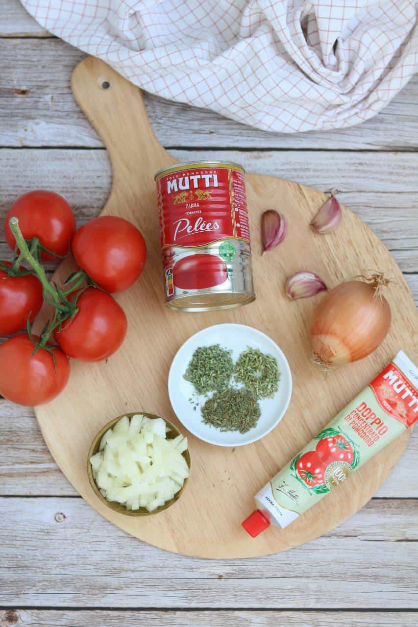 Pizzasaus recept