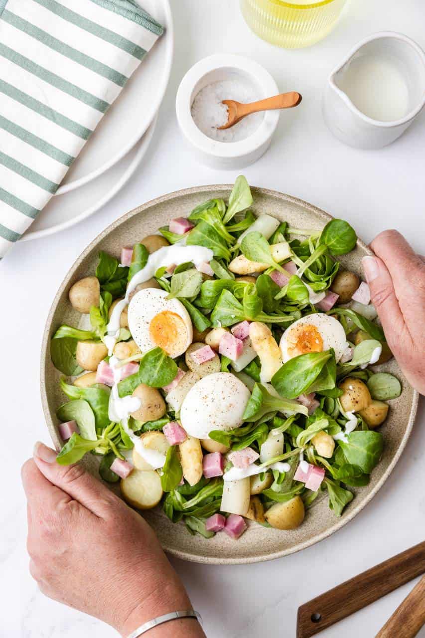 Asperge salade maken