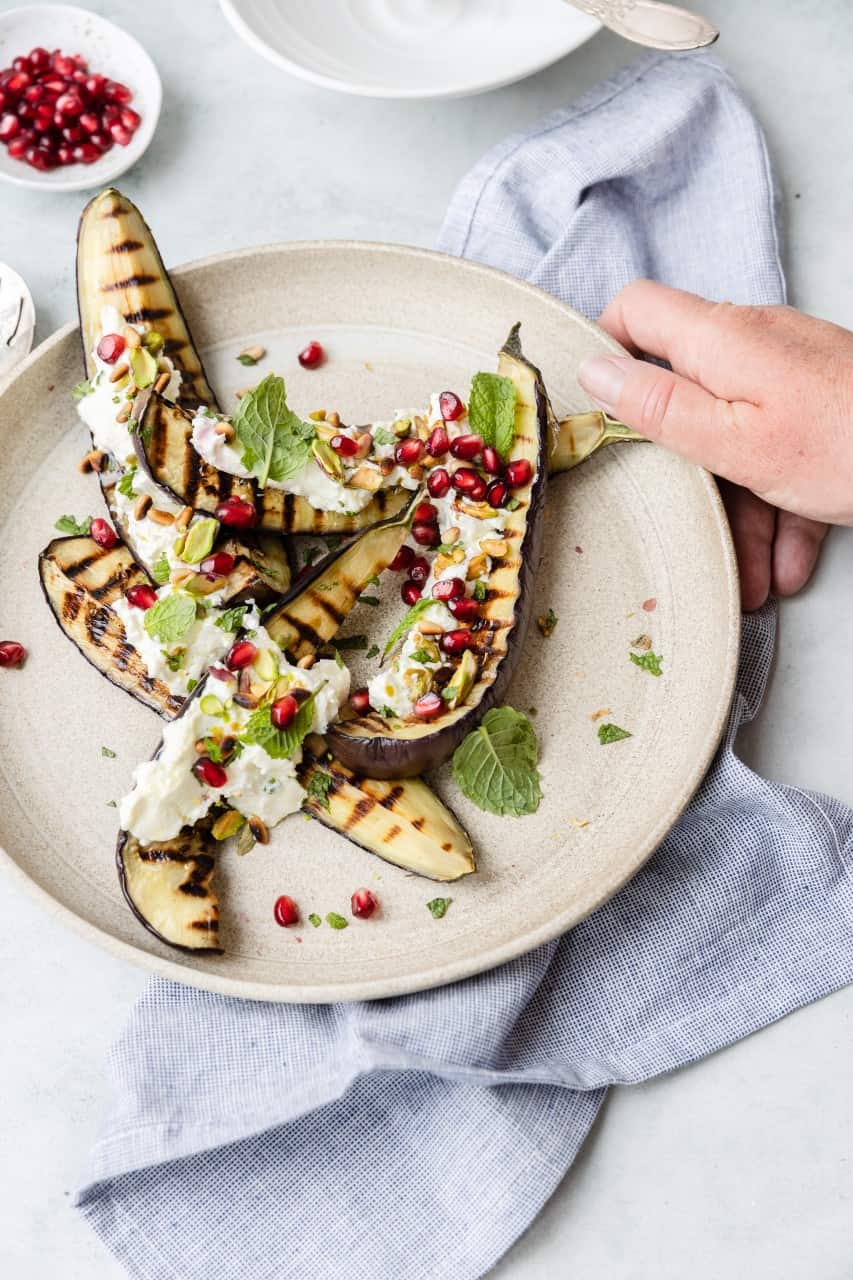 Aubergine grillen 
