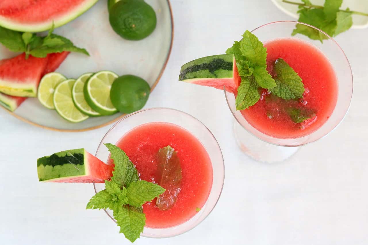 Cocktail met watermeloen