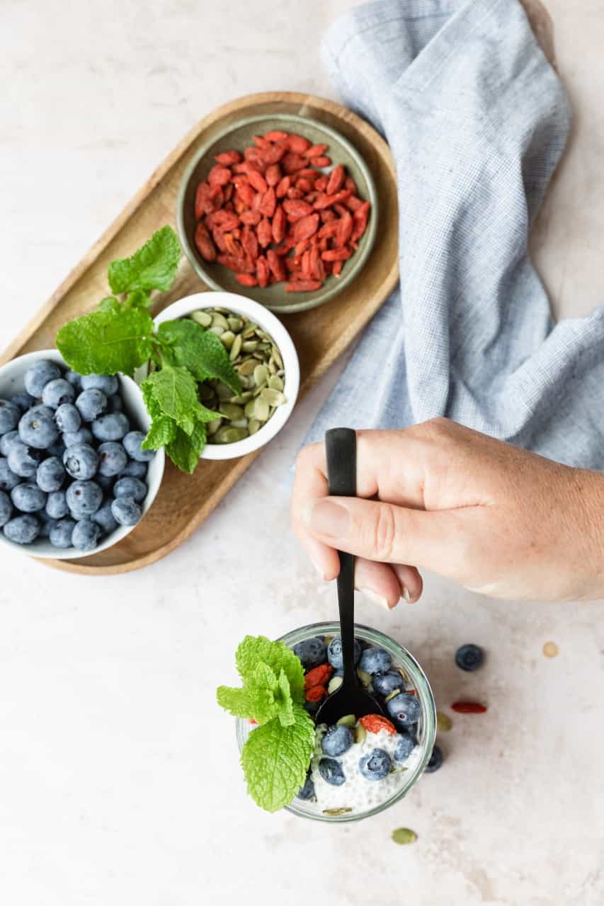 Chia pudding recept